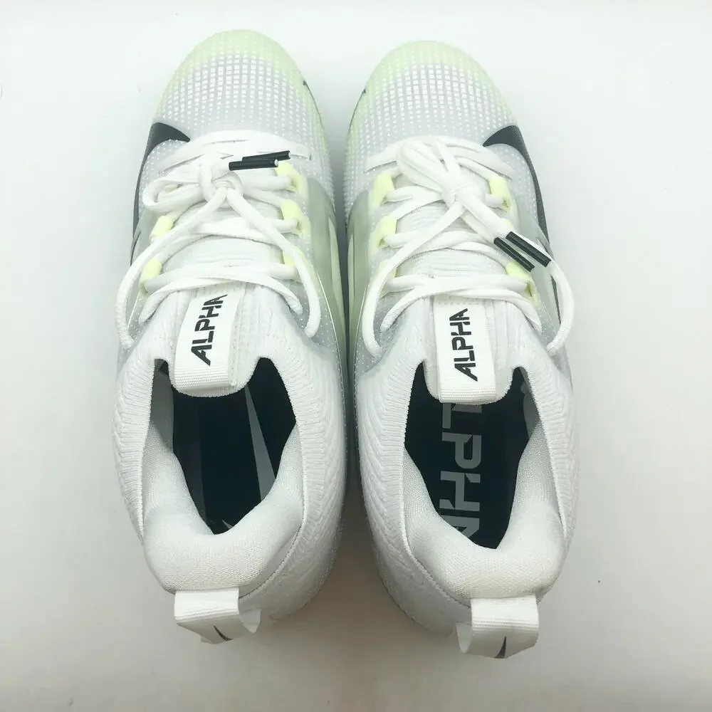 Nike Mens Alpha Menace 4 Elite Football Cleats Size 11 White Yellow FD7036 NWOB